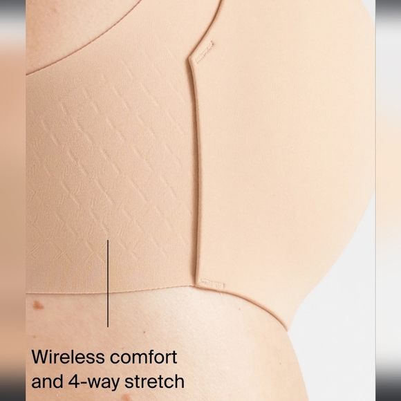 Knix Wingwoman Contour Wireless Bra Color Sand Size 5 New - Picture 6 of 14